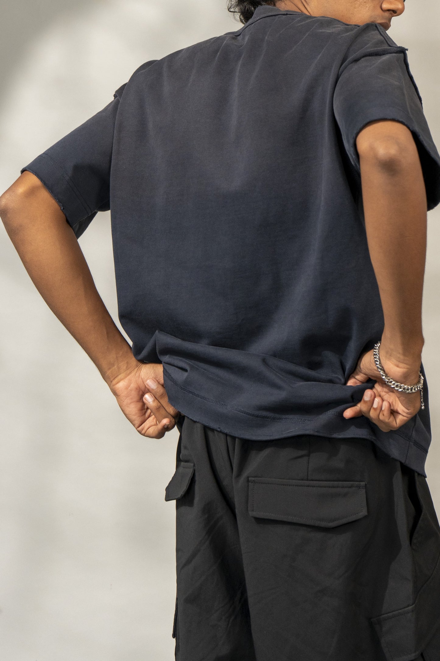 Reversed tee - Navy