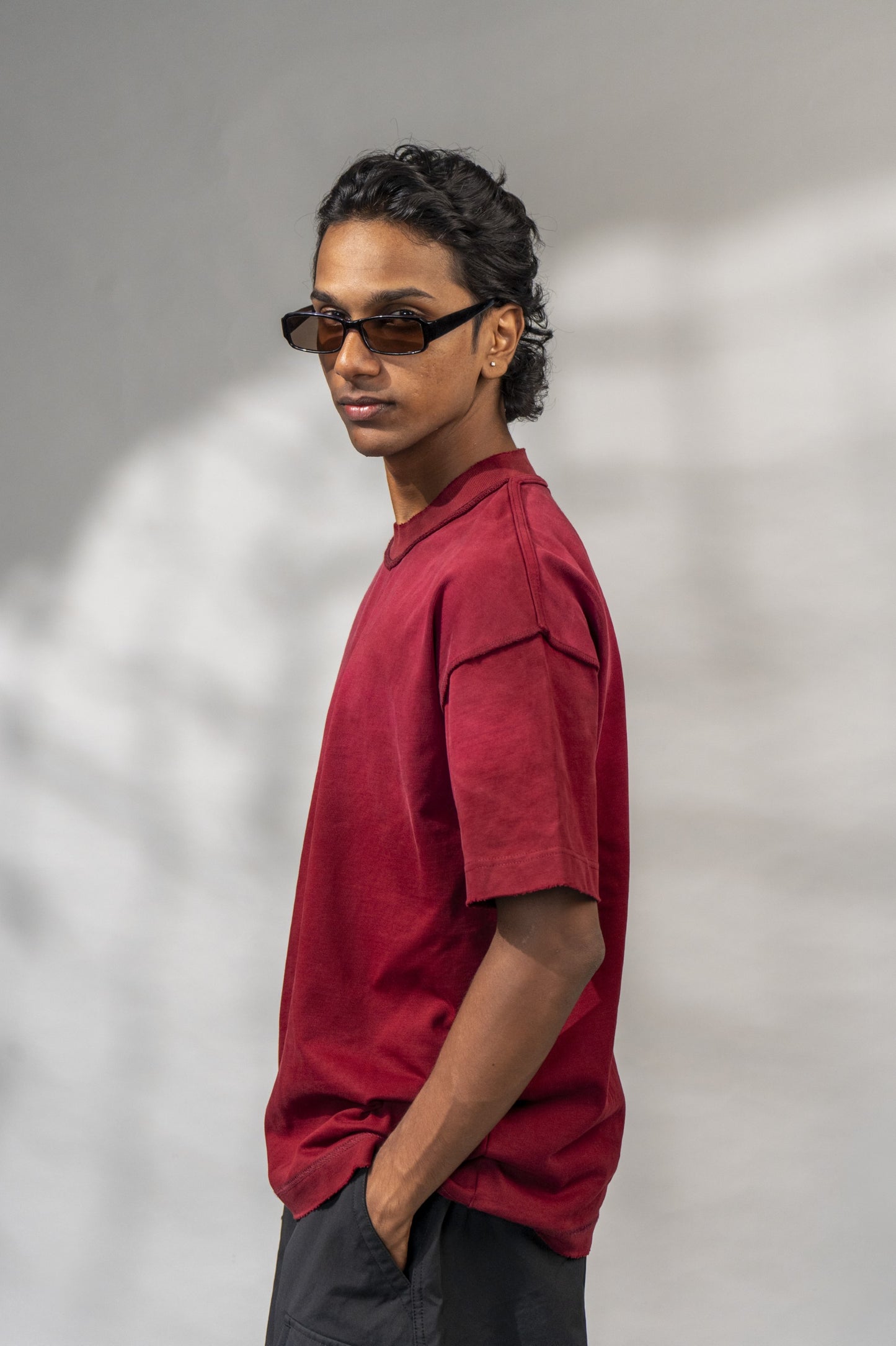 Reversed tee - Maroon