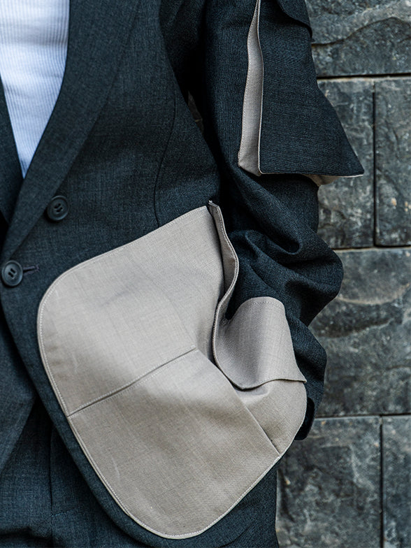 Contrast Pocket Blazer