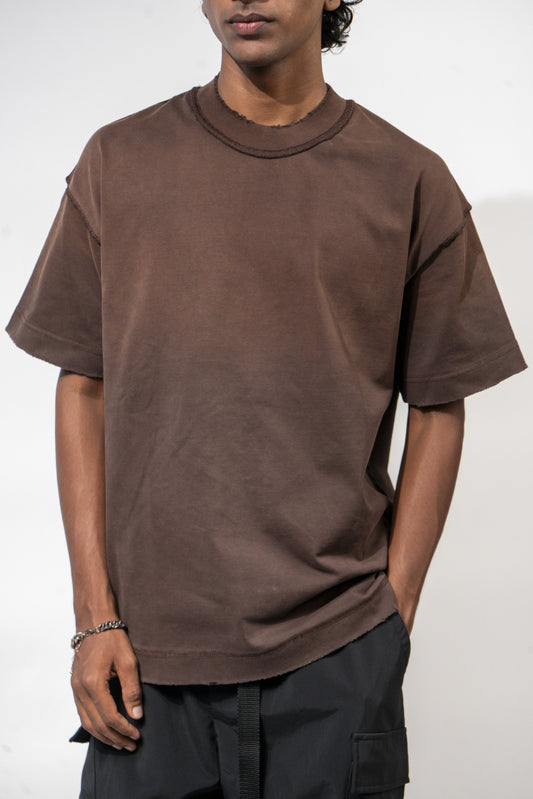 Reversed tee - Coffee