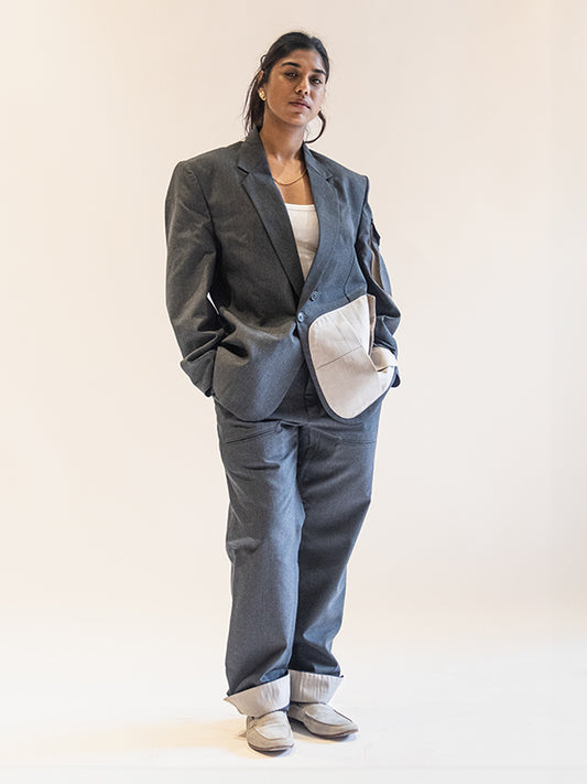 Contrast Pocket Blazer