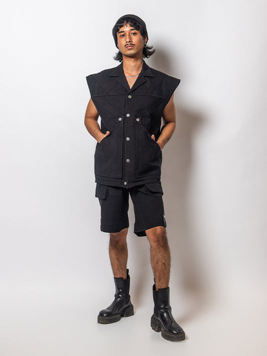 Sleeveless Denim Jacket