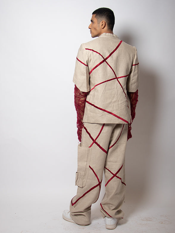 Embroidered Straight Pant