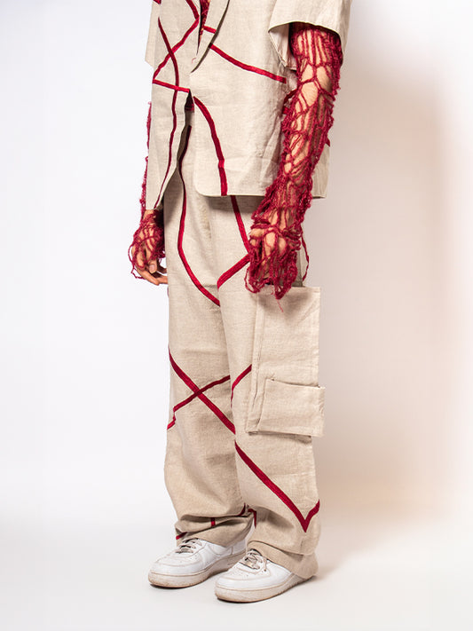 Embroidered Straight Pant